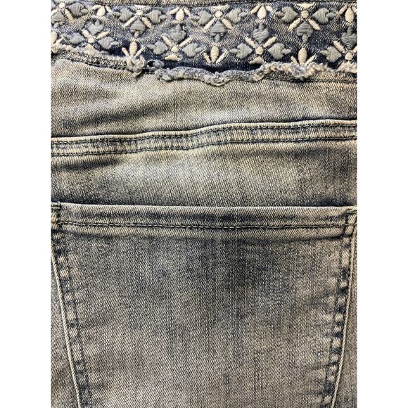 NYDJ Plus Size Light Wash Stretch Slim Bootcut LiftXTuck Raw Hem Jeans Size 14 - Picture 8 of 10